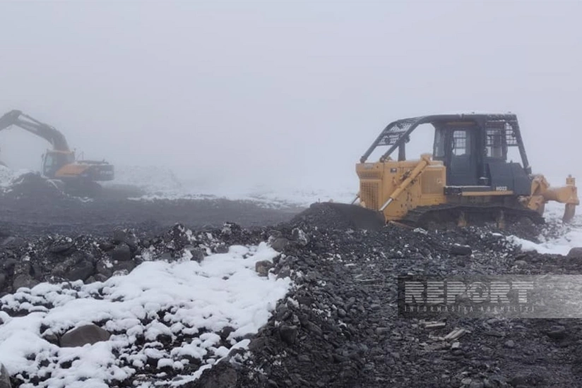 В горных реках Шеки проводятся противоселевые работы