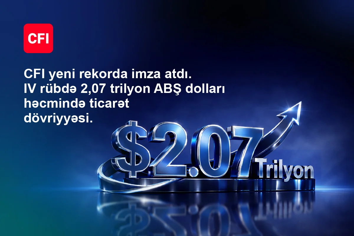 CFI Financial Group 2025-ci ili rekord məbləğdə, 6,4 trilyon dollarlıq ticarət edib