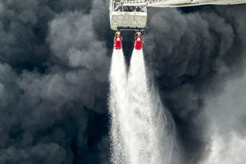 В РФ произошло возгорание нефтепродуктов после атаки БПЛА