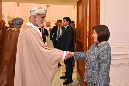 Sahibə Qafarova Oman Sultanlığı Dövlət Şurasının sədri ilə görüşüb