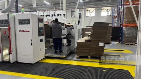 Bakı Karton və Qutu Fabrikində illik 55 milyon kvadratmetr məhsul istehsal olunacaq