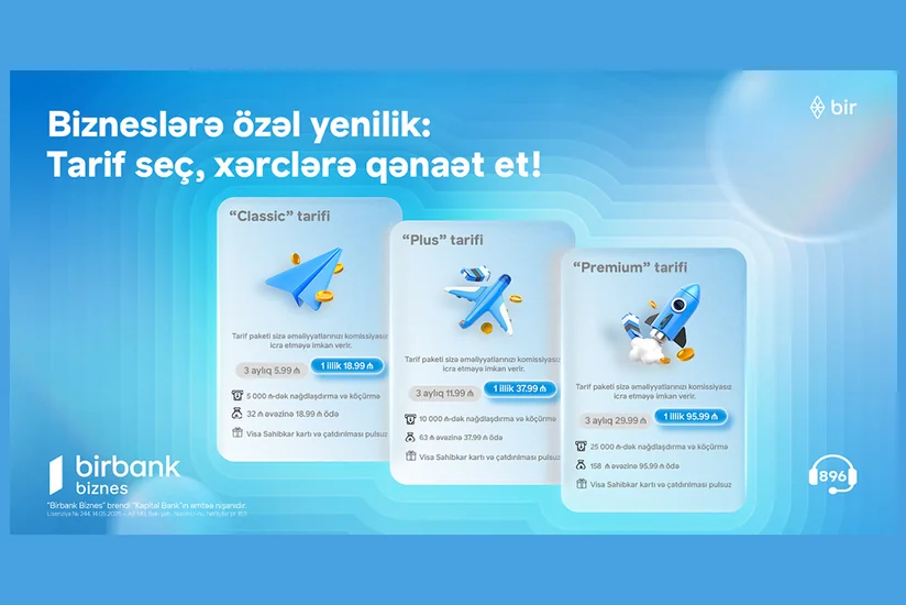 Birbank Biznesdən sahibkarlar üçün yeni tariflər: xərclərinizi minimuma endirin