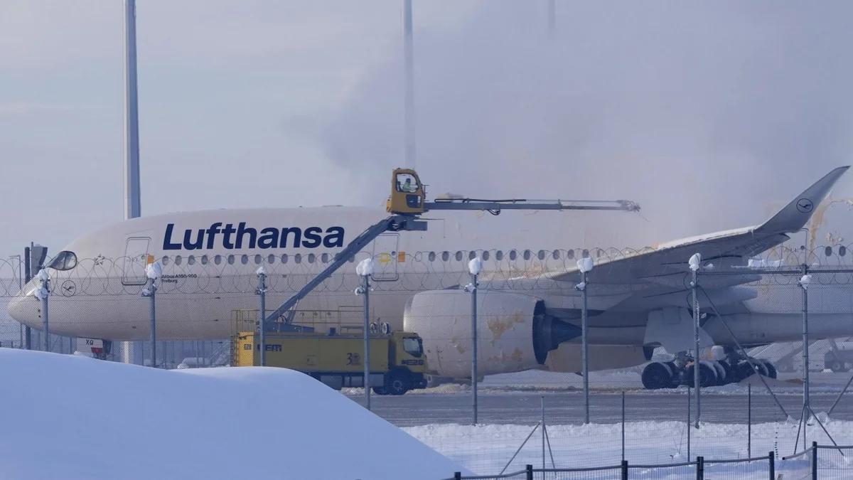 Almaniyada aeroport əlverişsiz hava şəraiti səbəbindən fəaliyyətini dayandırıb