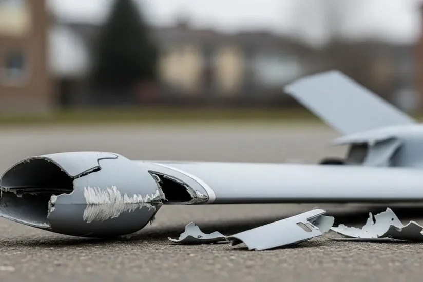 Polşada hərbi hissənin ərazisinə naməlum PUA düşüb