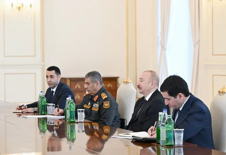 President Ilham Aliyev receives Iranian delegation led by Minister of Defence and Armed Forces Logistics