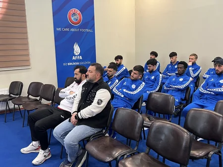Azərbaycanın I Liqa klubunun üzvlərinə danışılmış oyunlarla bağlı seminar keçirilib