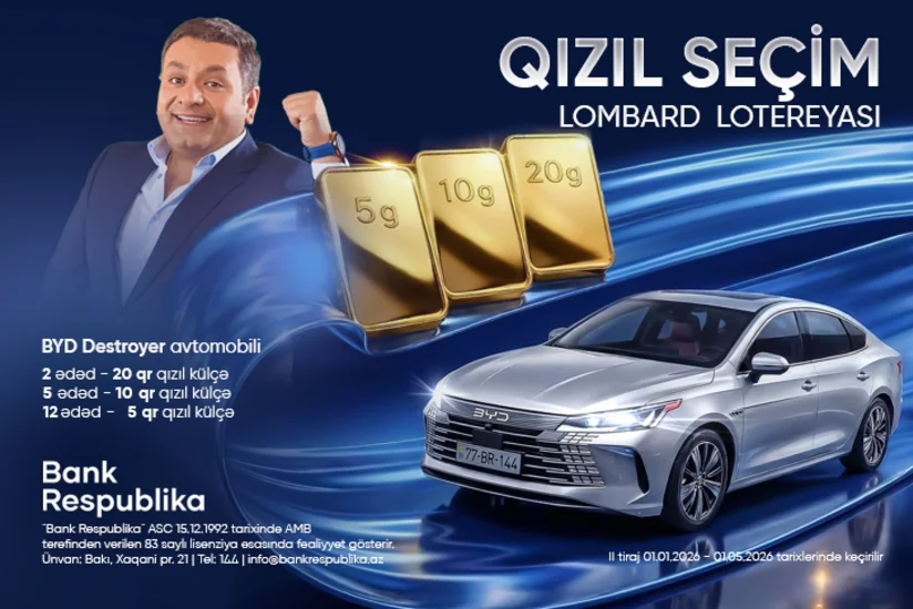 "Bank Respublika"nın "Qızıl Seçim" lotereyası davam edir