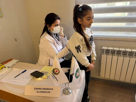Səhiyyə Nazirliyi Ağdərədə uşaqlar üçün tibbi aksiya keçirib