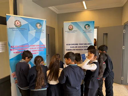 Səhiyyə Nazirliyi Ağdərədə uşaqlar üçün tibbi aksiya keçirib
