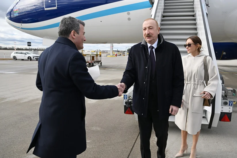 President Ilham Aliyev arrives in Germany