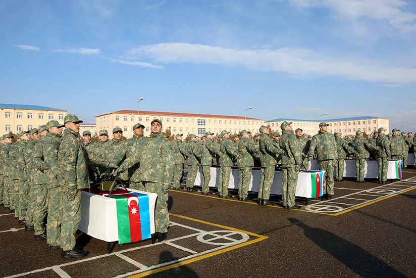 Azərbaycan Ordusunda andiçmə mərasimləri keçirilib