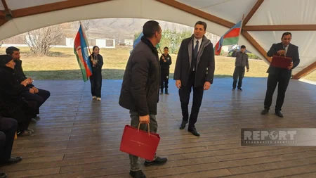 Xocalıya köçürülən daha 30 ailəyə mənzillərin açarları təqdim edilib - YENİLƏNİB