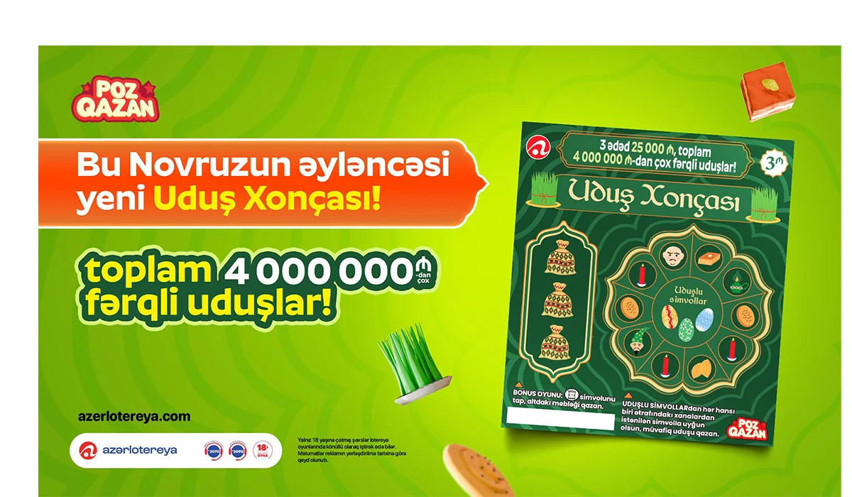 Novruza özəl yeni Uduş xonçası lotereyası satışa çıxıb