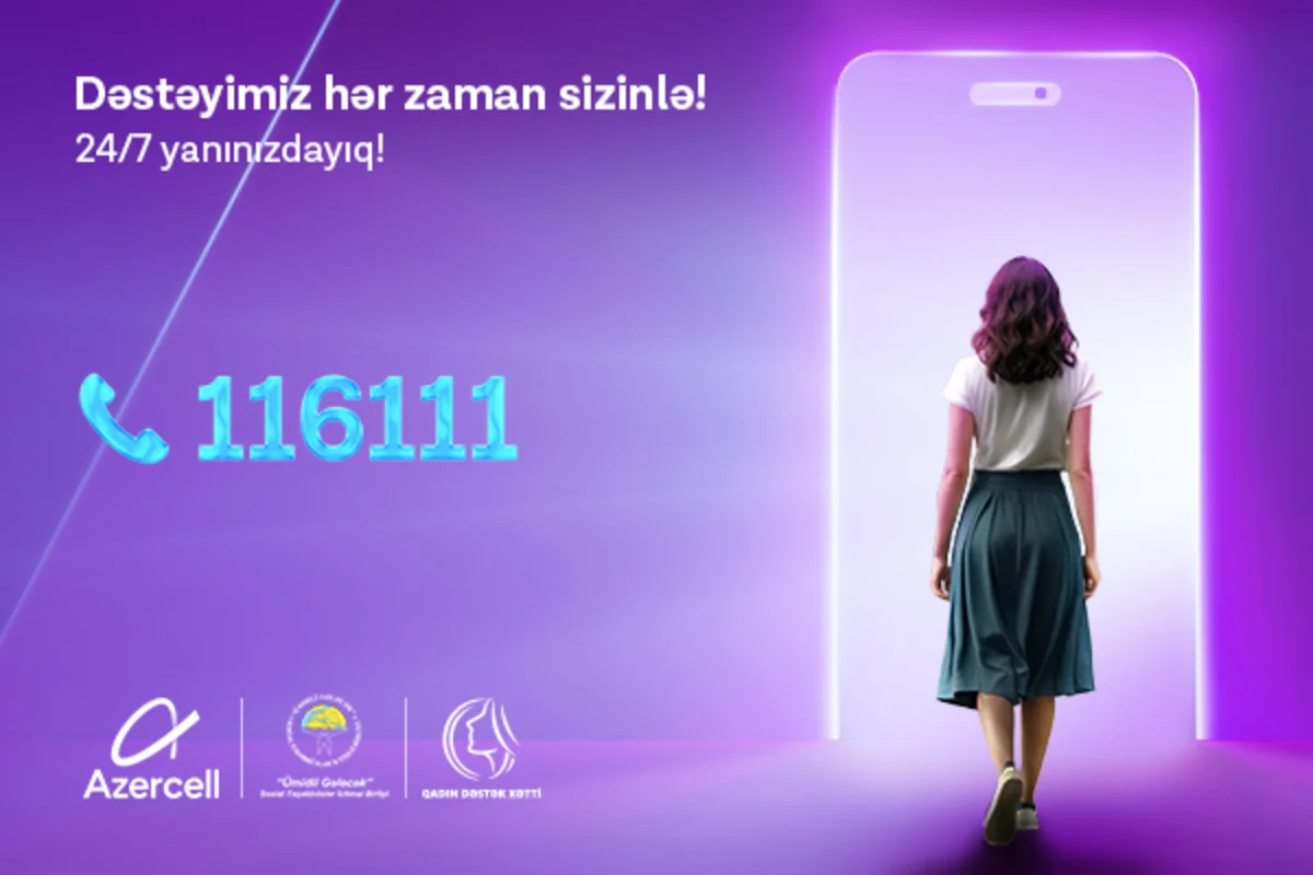 Azercellin dəstəyi ilə fəaliyyət göstərən Uşaq Qaynar Xətti ötən il 5 520 müraciət qəbul edib