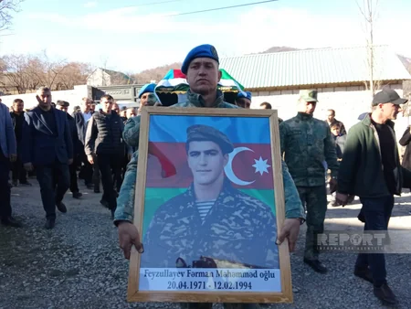 İsmayıllıda I Qarabağ müharibəsinin itkin-şəhidi Fərman Feyzullayev dəfn edilib - YENİLƏNİB