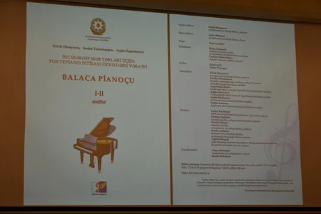 Balaca pianoçu dərs vəsaitinin təqdimatı keçirilib