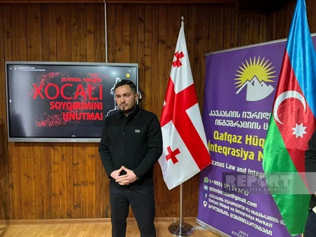 Gürcüstanın Bolnisi şəhərində Xocalı faciəsinin ildönümü qeyd olunub