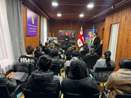 Gürcüstanın Bolnisi şəhərində Xocalı faciəsinin ildönümü qeyd olunub