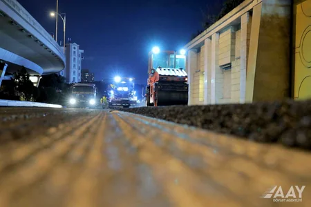 Bakının Fəzail Bayramov küçəsinin bir hissəsi təmir olunub