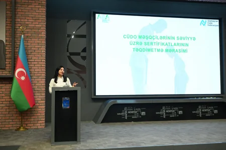 Azərbaycanda cüdo məşqçilərinin səviyyə üzrə sertifikatlarının təqdimetmə mərasimi keçirilib