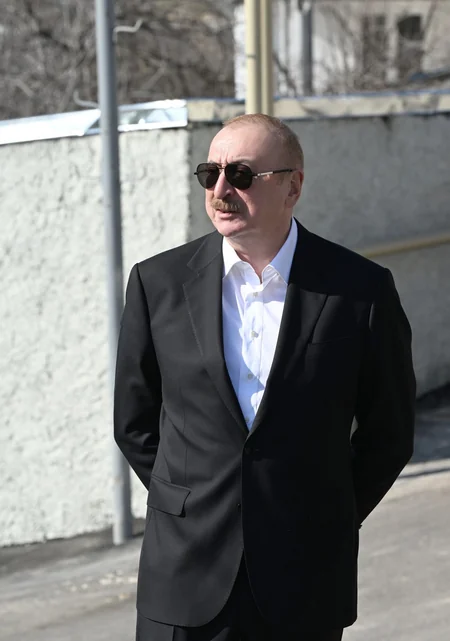 President Ilham Aliyev inspects reconstruction progress in Khanabad village of Khojaly district