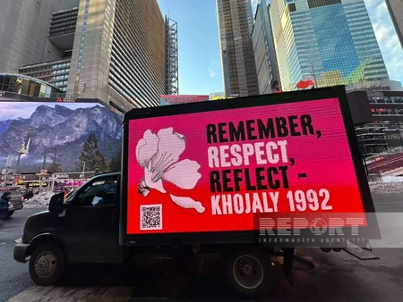 Nyu-Yorkda Xocalıya Ədalət məlumatlandırma aksiyası keçirilib