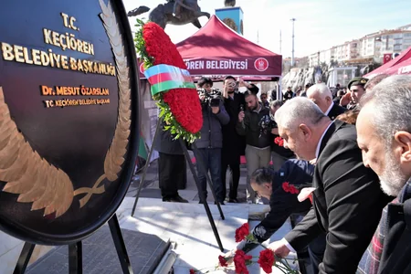 Ankarada Xocalı Abidəsinin önündə anım mərasimi keçirilib