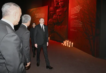 Prezident İlham Əliyev Xocalı Soyqırımı Memorialının açılışında iştirak edib - YENİLƏNİB-4