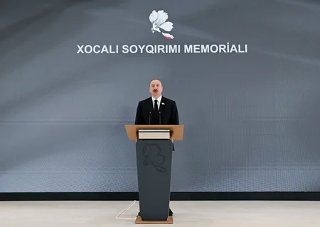 Prezident İlham Əliyev Xocalı Soyqırımı Memorialının açılışında iştirak edib - YENİLƏNİB-4
