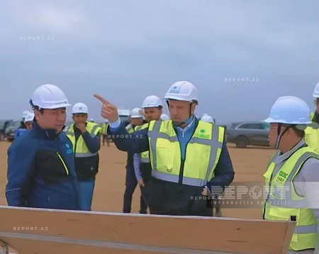 Masdar şirkətinin nümayəndə heyəti Biləsuvar GES-də aparılan işlərlə tanış olub