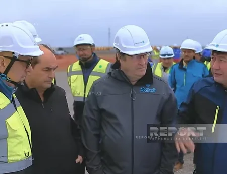 Masdar şirkətinin nümayəndə heyəti Biləsuvar GES-də aparılan işlərlə tanış olub