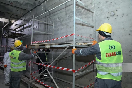 Həzi Aslanov metrostansiyasının dalanında yenidənqurma yeni mərhələyə keçib