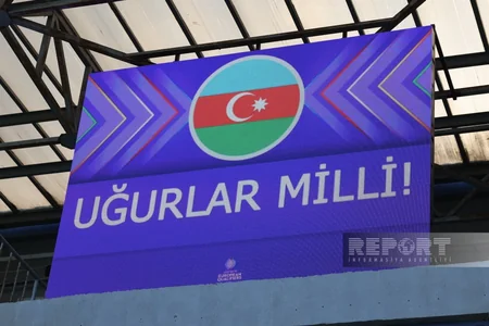 Azərbaycan millisi Şimali Makedoniya yığması ilə oyundan əvvəl məşqə çıxıb