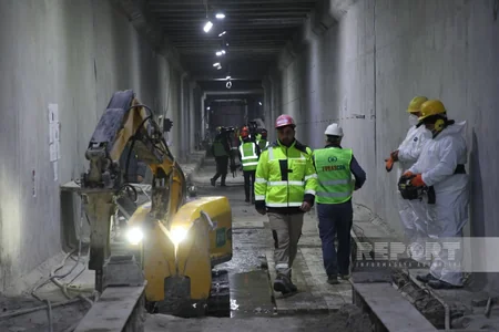 Həzi Aslanov metrostansiyasının dalanında yenidənqurma yeni mərhələyə keçib