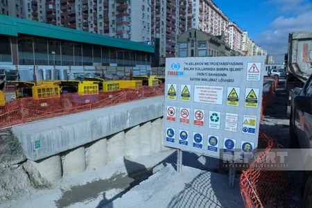 Həzi Aslanov metrostansiyasının dalanında yenidənqurma yeni mərhələyə keçib
