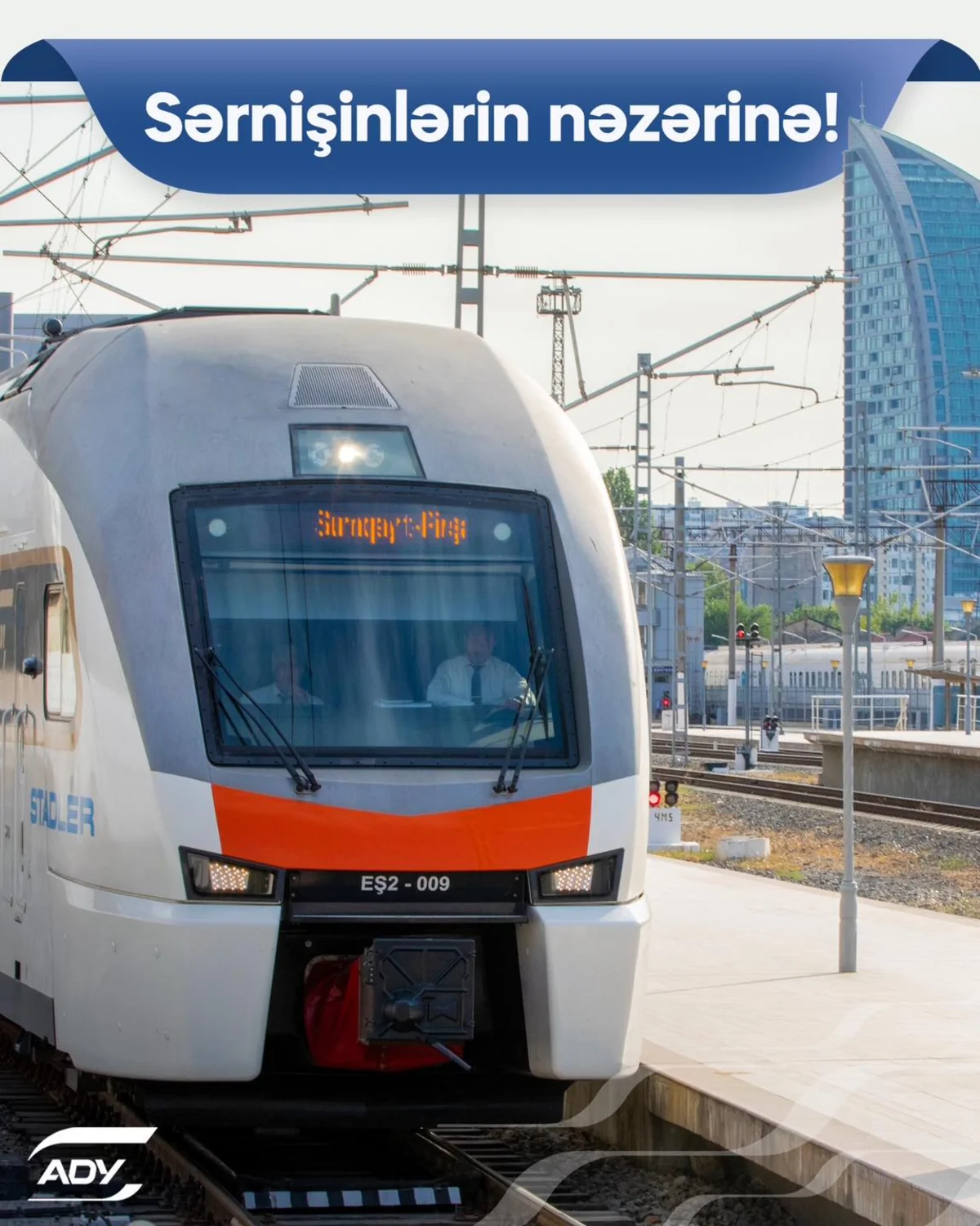 Bakı-Sumqayıt-Bakı qatarlarının 7-9 mart üçün hərəkət qrafiki açıqlanıb