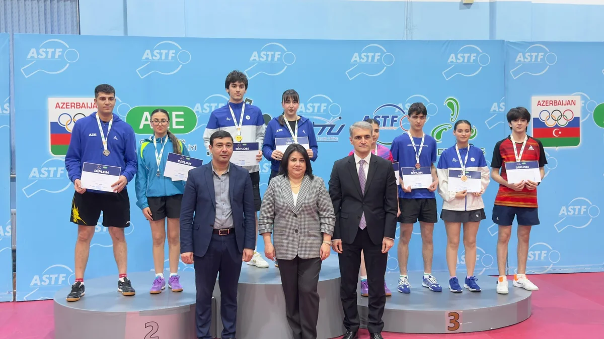 Stolüstü tennis üzrə Azərbaycan çempionatının qalibləri müəyyənləşib