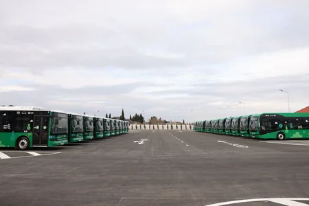 Bakıda Albalılıq elektrik avtobus deposu istifadəyə verilib