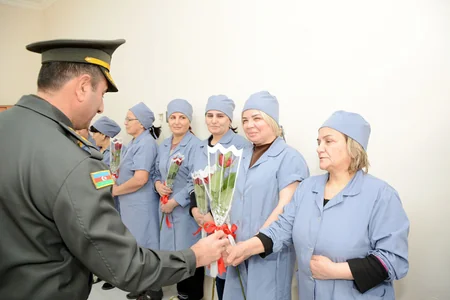 В Азербайджанской армии состоялся цикл мероприятий по случаю Международного женского дня