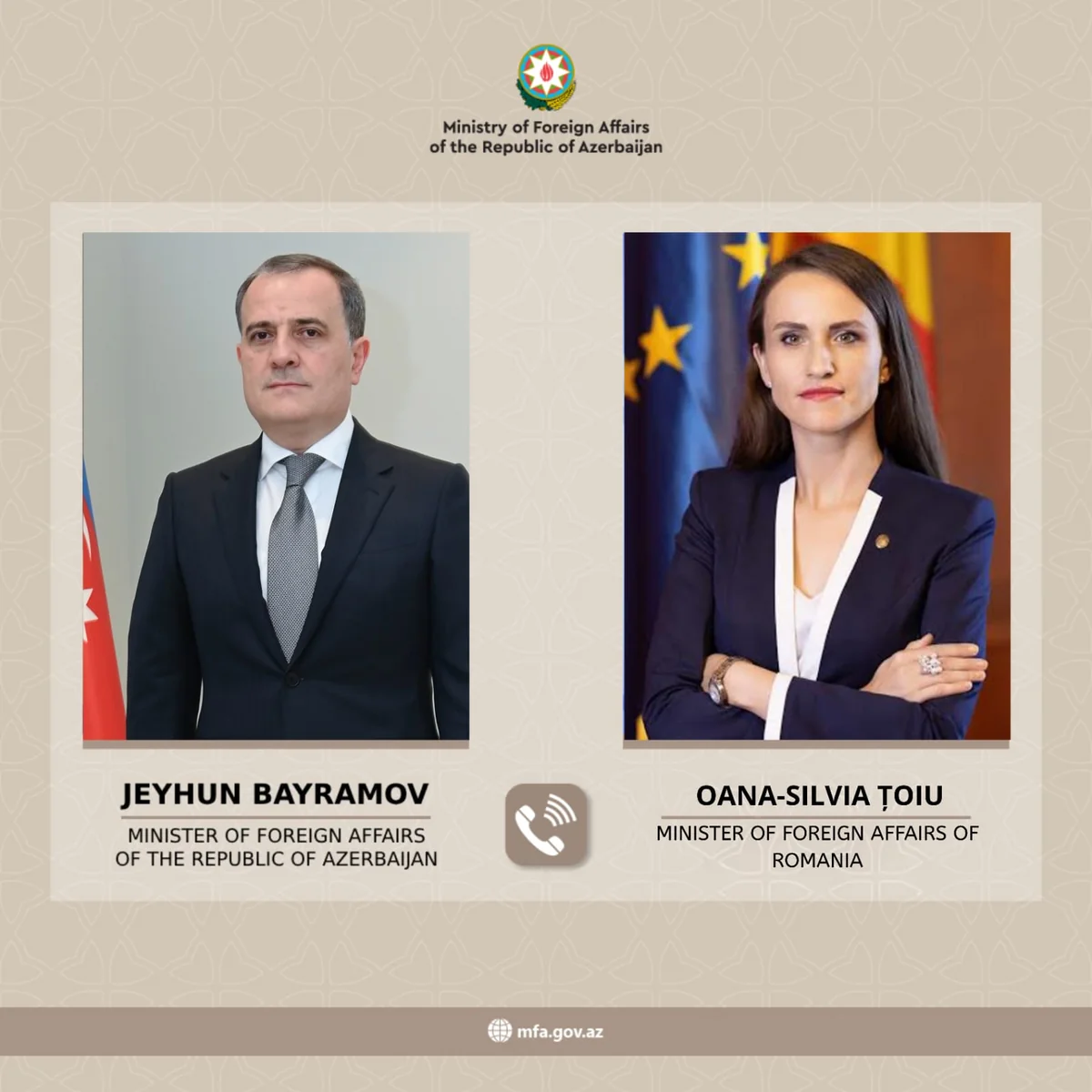 Azərbaycan və Rumıniya XİN başçıları bölgədə mövcud təhlükəsizlik vəziyyətini müzakirə ediblər
