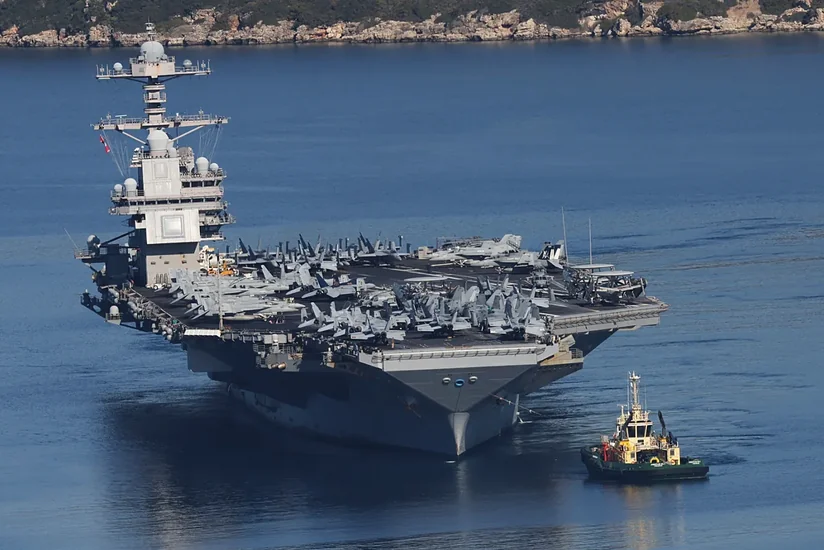 Авианосец USS Gerald R. Ford направляется в Индийский океан