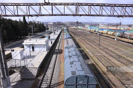 Freight train carrying Russian grain for Armenia departs from Bilajari station