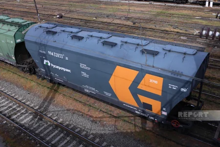 Freight train carrying Russian grain for Armenia departs from Bilajari station