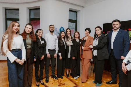 Leyla Aliyeva, Arzu Aliyeva, and Alena Aliyeva visit Support for Living Center