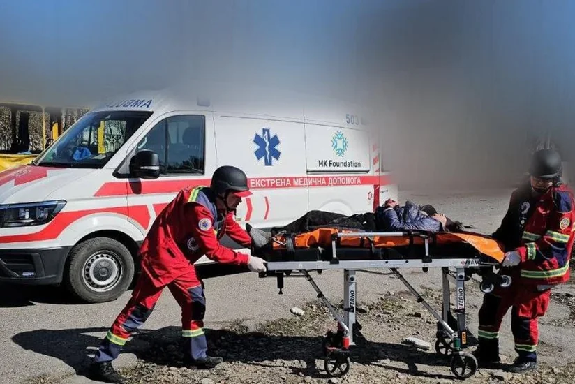 Multiple injuries reported as Russian drone hits minibus in Kherson