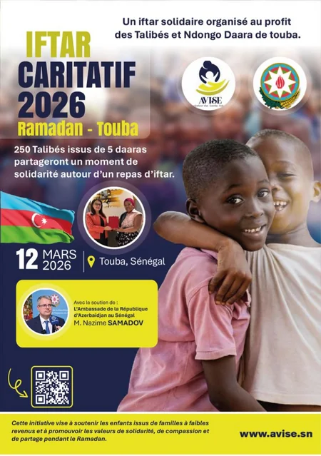 Azərbaycan səfirliyi Seneqalda aztəminatlı ailələrdən olan uşaqlar üçün iftar mərasimi təşkil edib