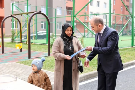 Şirvanda şəhid ailələri və müharibə əlilliyi olanlara daha 35 mənzil verilib