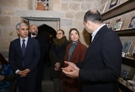 Buxara karvansarasının əsaslı bərpa və konservasiya işlərindən sonra açılışı olub