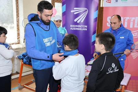 Şirvanda BWF-nin Shuttle Time layihəsi çərçivəsində badminton təlimləri keçirilib