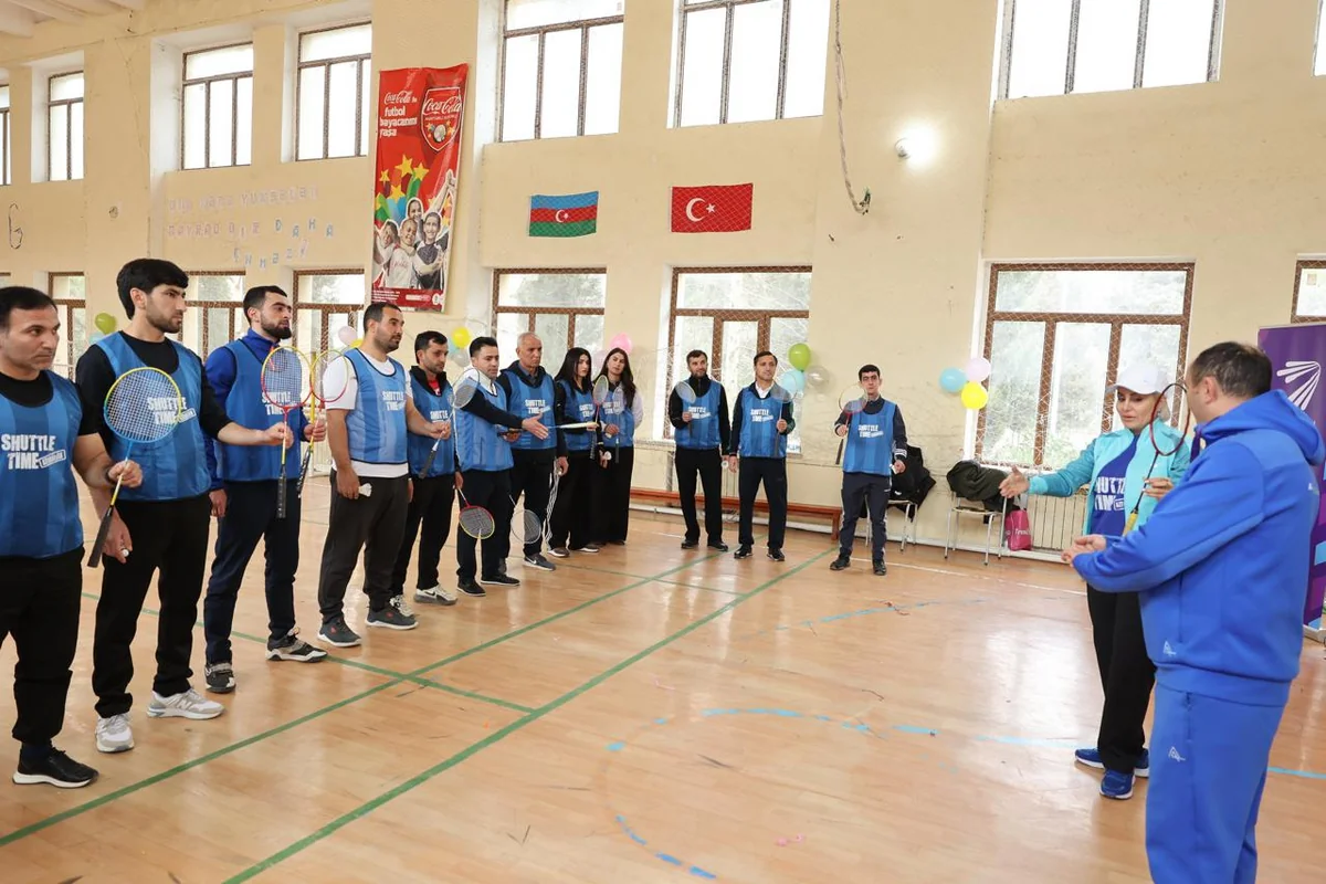 Şirvanda BWF-nin Shuttle Time layihəsi çərçivəsində badminton təlimləri keçirilib